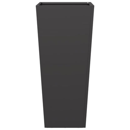Plantenbak 35x35x75 cm staal zwart
