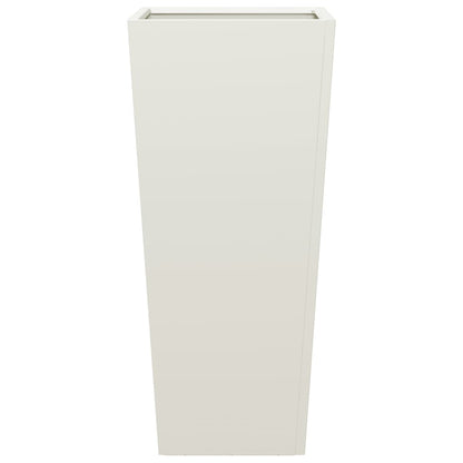 Plantenbak 35x35x75 cm staal wit