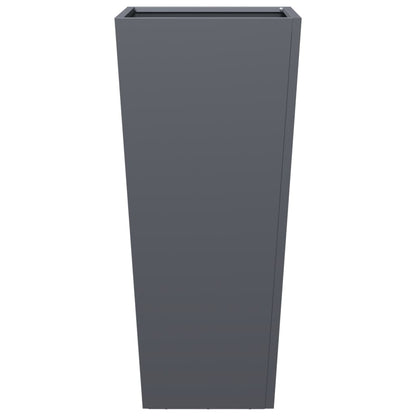 Plantenbak 35x35x75 cm staal antracietkleurig