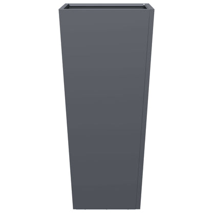 Plantenbakken 2 st 35x35x75 cm staal antracietkleurig
