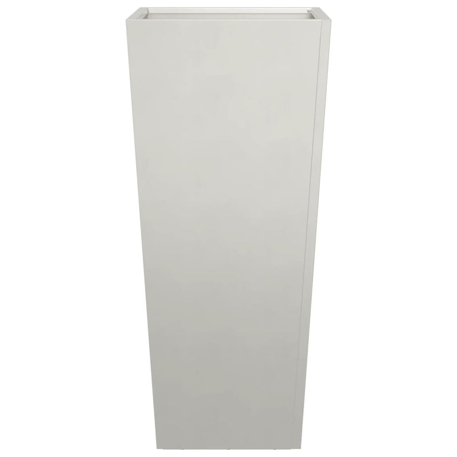 Plantenbakken 2 st 35x35x75 cm roestvrij staal