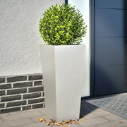Plantenbak roestvrij staal 35x35x75 cm 2 stuks