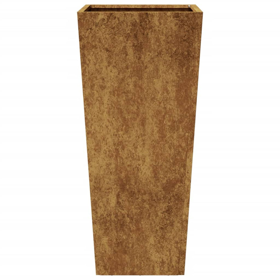 Plantenbak 35x35x75 cm cortenstaal