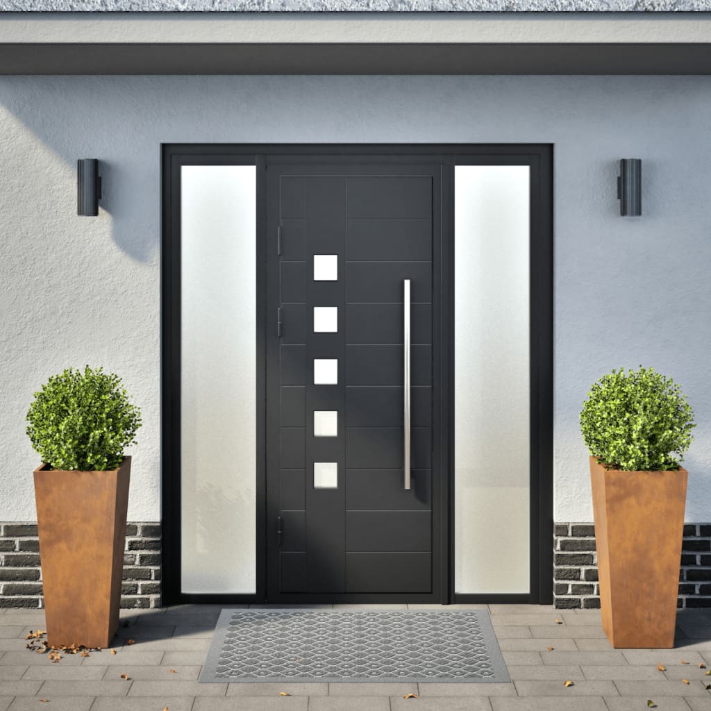 Plantenbakken 2 st 35x35x75 cm cortenstaal