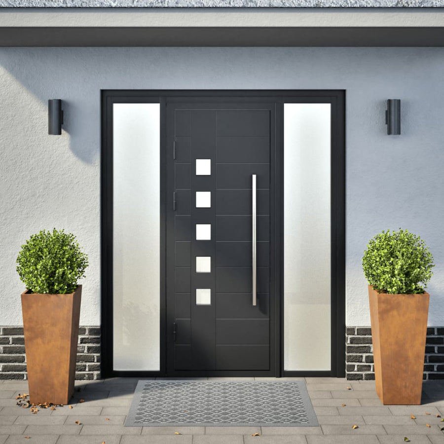 Plantenbakken 2 st 35x35x75 cm cortenstaal