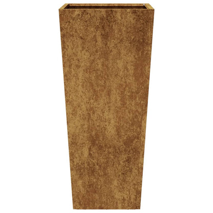 Plantenbakken 2 st 35x35x75 cm cortenstaal