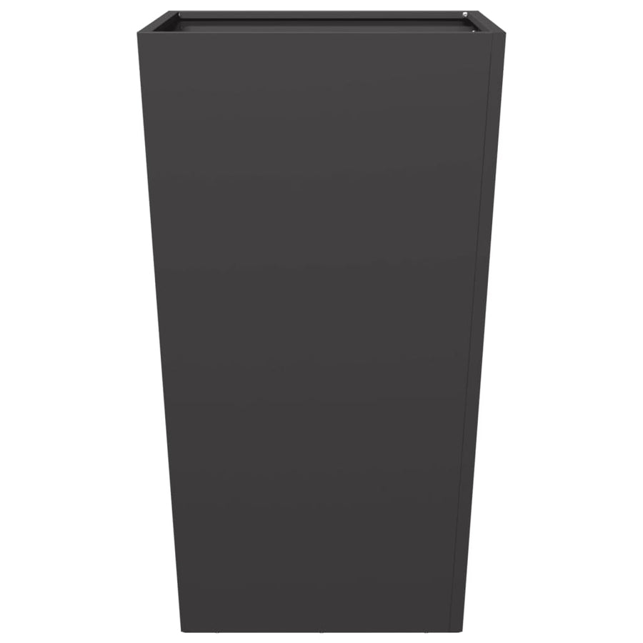 Plantenbak 45x45x75 cm staal zwart