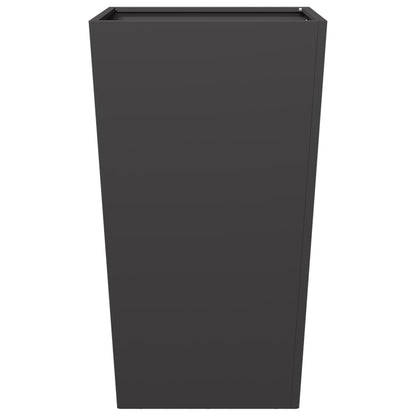 Plantenbak 45x45x75 cm staal zwart