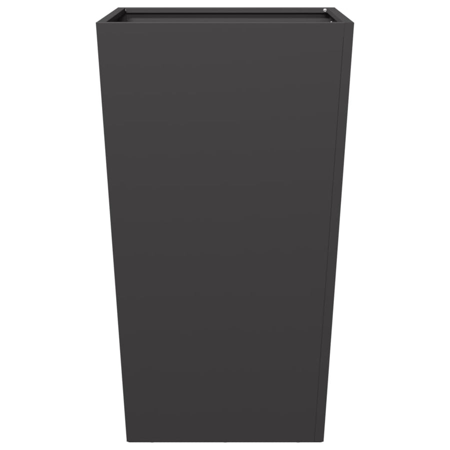 Plantenbak 45x45x75 cm staal zwart