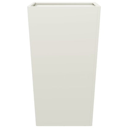 Plantenbak 45x45x75 cm staal wit