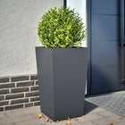 Planter 45x45x75 cm steel anthracite-colored