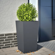 Plantenbak 45x45x75 cm staal antraciet