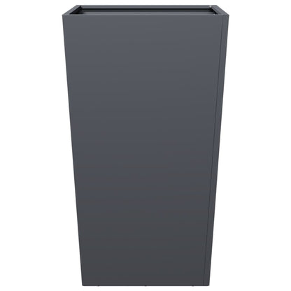 Plantenbakken 2 st 45x45x75 cm staal antracietkleurig