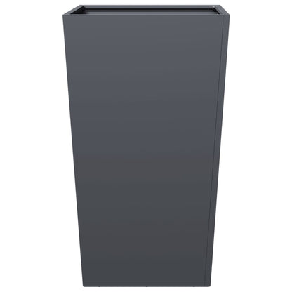Plantenbakken 2 st 45x45x75 cm staal antracietkleurig