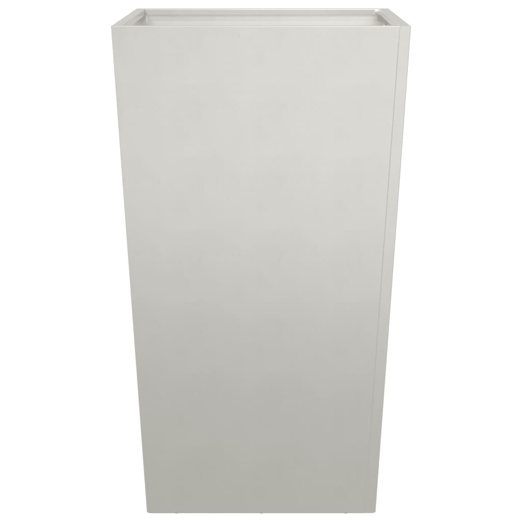 Plantenbakken 2 st 45x45x75 cm roestvrij staal