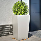 Planters 2 pcs 45x45x75 cm stainless steel