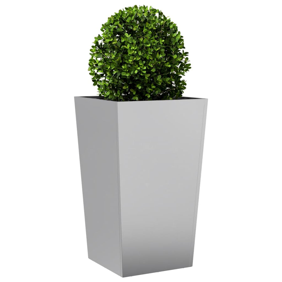 Plantenbakken 2 st 45x45x75 cm gegalvaniseerd staal