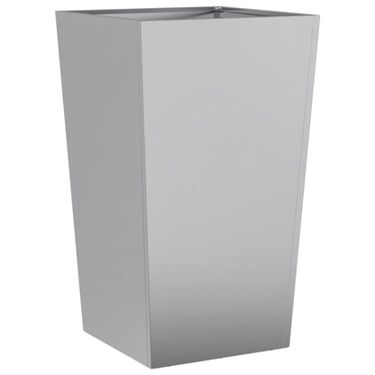 Plantenbakken 2 st 45x45x75 cm gegalvaniseerd staal