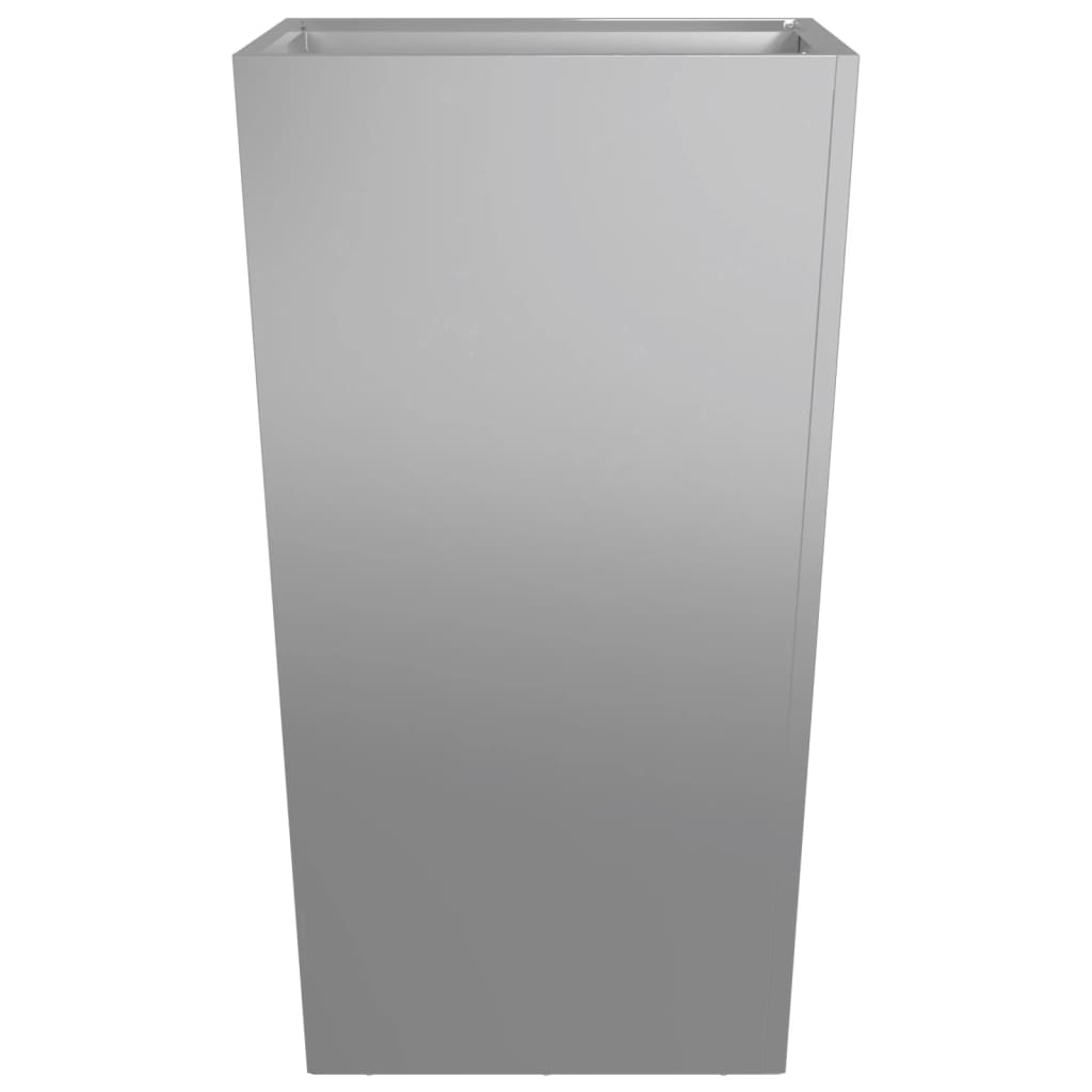 Plantenbakken 2 st 45x45x75 cm gegalvaniseerd staal