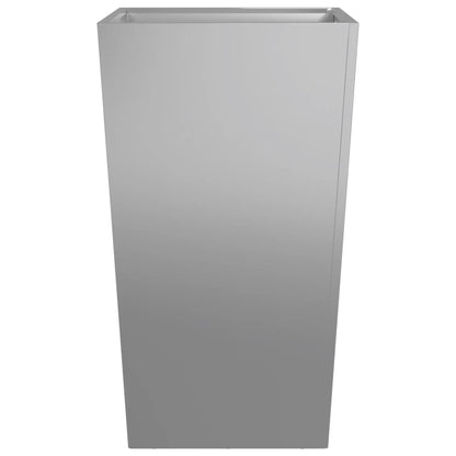 Plantenbakken 2 st 45x45x75 cm gegalvaniseerd staal