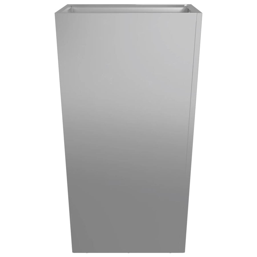Plantenbakken 2 st 45x45x75 cm gegalvaniseerd staal