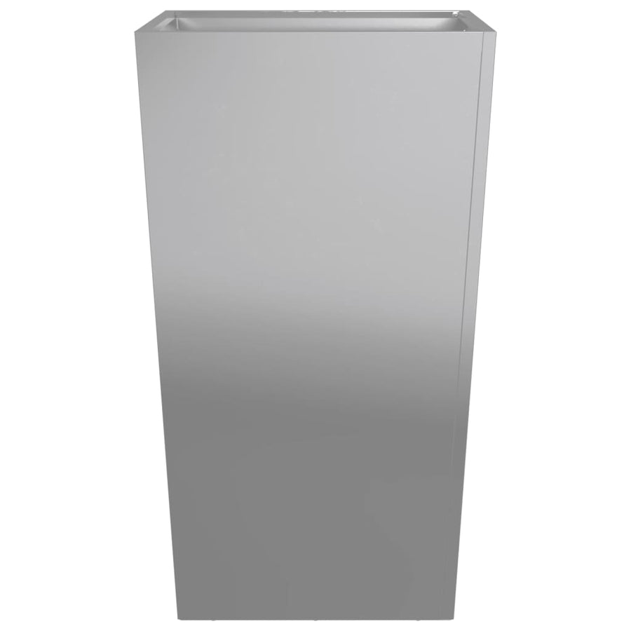 Plantenbakken 2 st 45x45x75 cm gegalvaniseerd staal