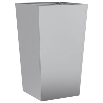 Plantenbakken 2 st 45x45x75 cm gegalvaniseerd staal