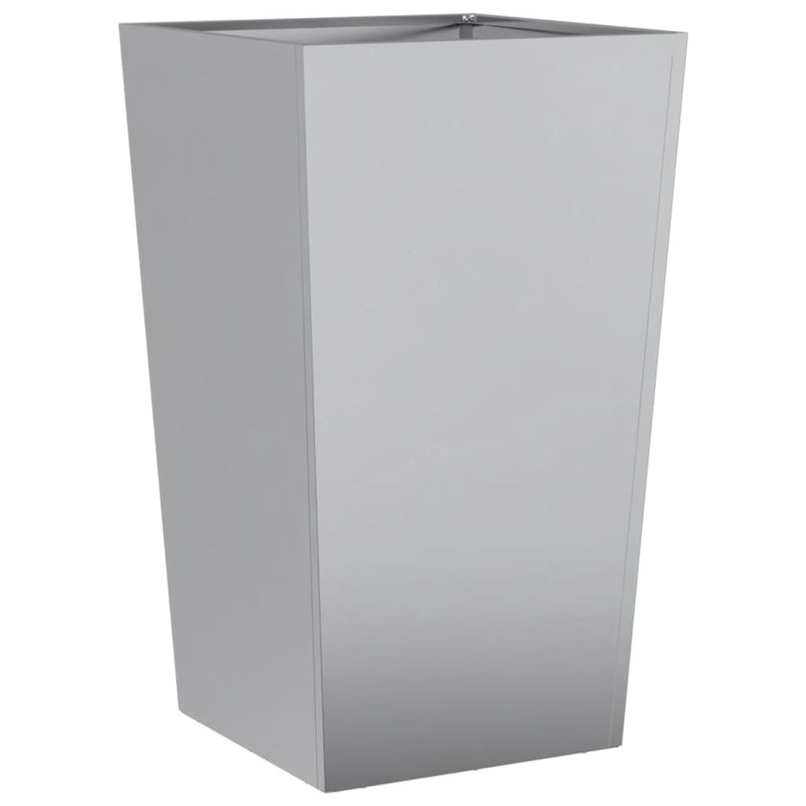 Plantenbakken 2 st 45x45x75 cm gegalvaniseerd staal