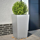 Planters 2 pcs 45x45x75 cm galvanized steel