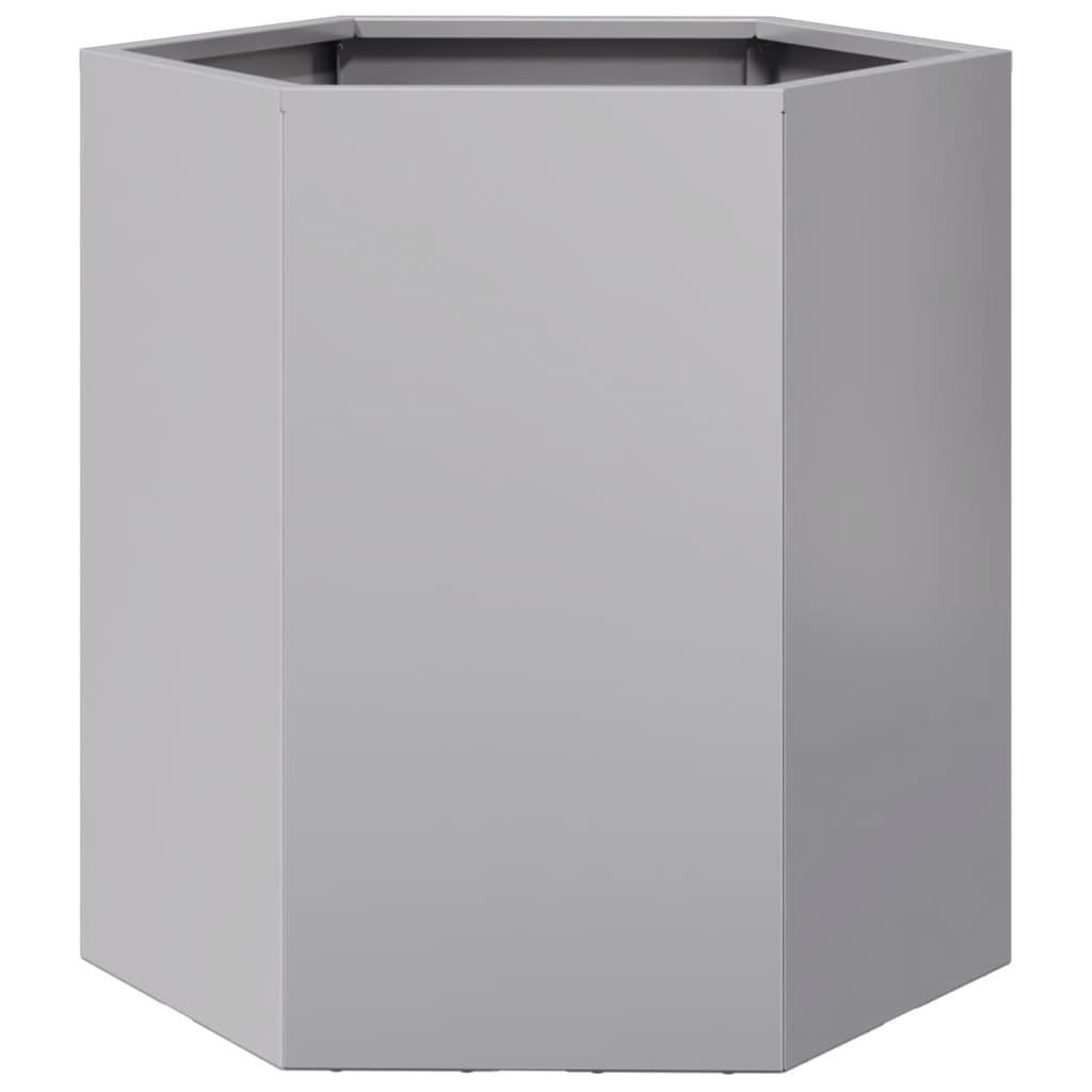 Plantenbak zeshoek 46x40x45 cm gegalvaniseerd staal