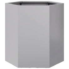 Plantenbak zeshoek 46x40x45 cm gegalvaniseerd staal