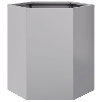 Plantenbak zeshoek 46x40x45 cm gegalvaniseerd staal