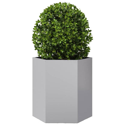 Plantenbak zeshoek 46x40x45 cm gegalvaniseerd staal