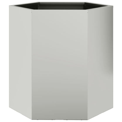 Plantenbakken 2 st zeshoek 46x40x45 cm cortenstaal