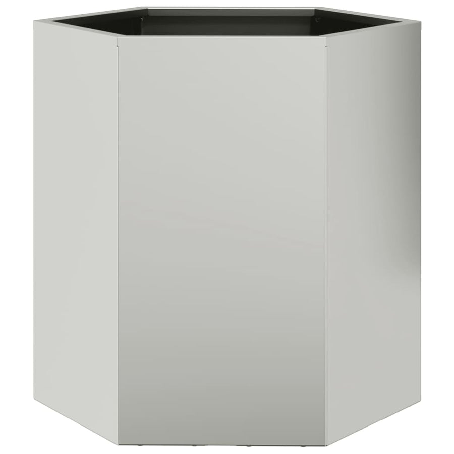 Plantenbakken 2 st zeshoek 46x40x45 cm cortenstaal