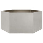 Planter hexagonal 104x90x45 cm stainless steel