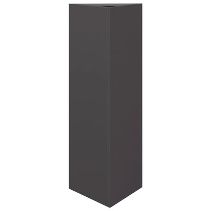 Plantenbak driehoek 30x26x75 cm staal zwart