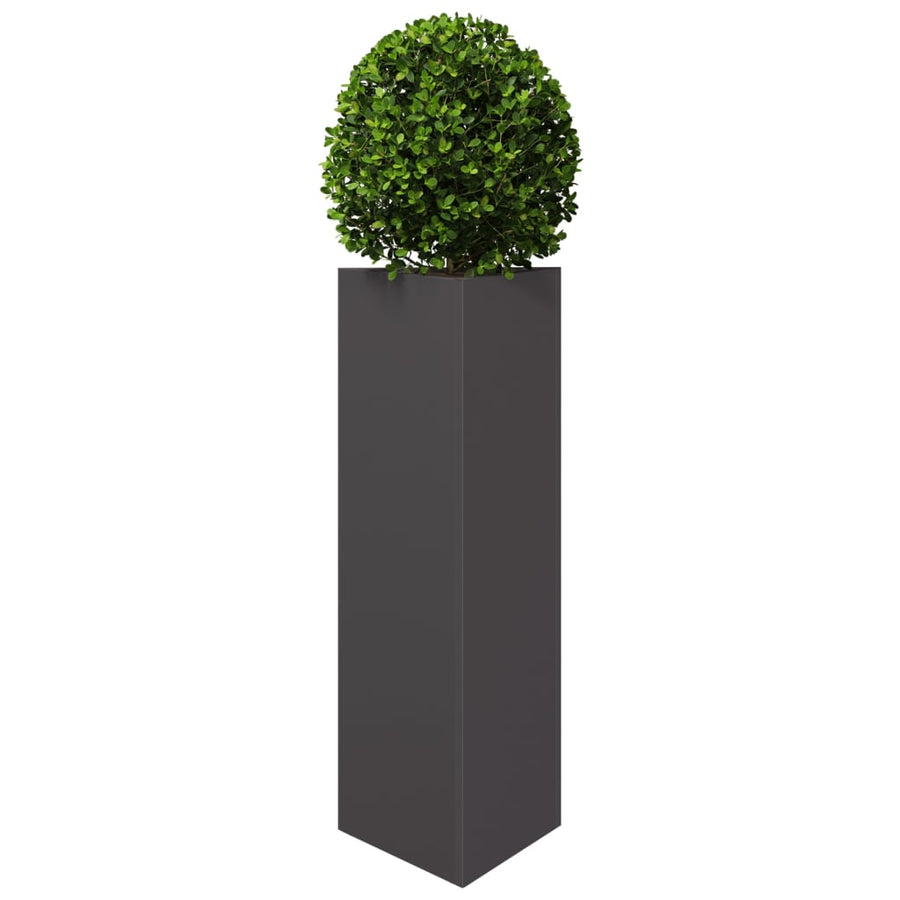 Plantenbakken Driehoek Staal Zwart 2