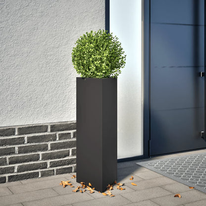 Plantenbakken Driehoek Staal Zwart 2