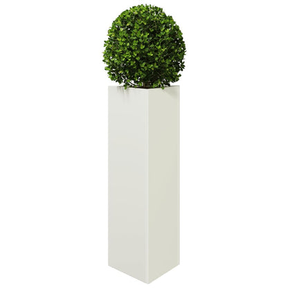 Plantenbakken Driehoek Staal Wit 2