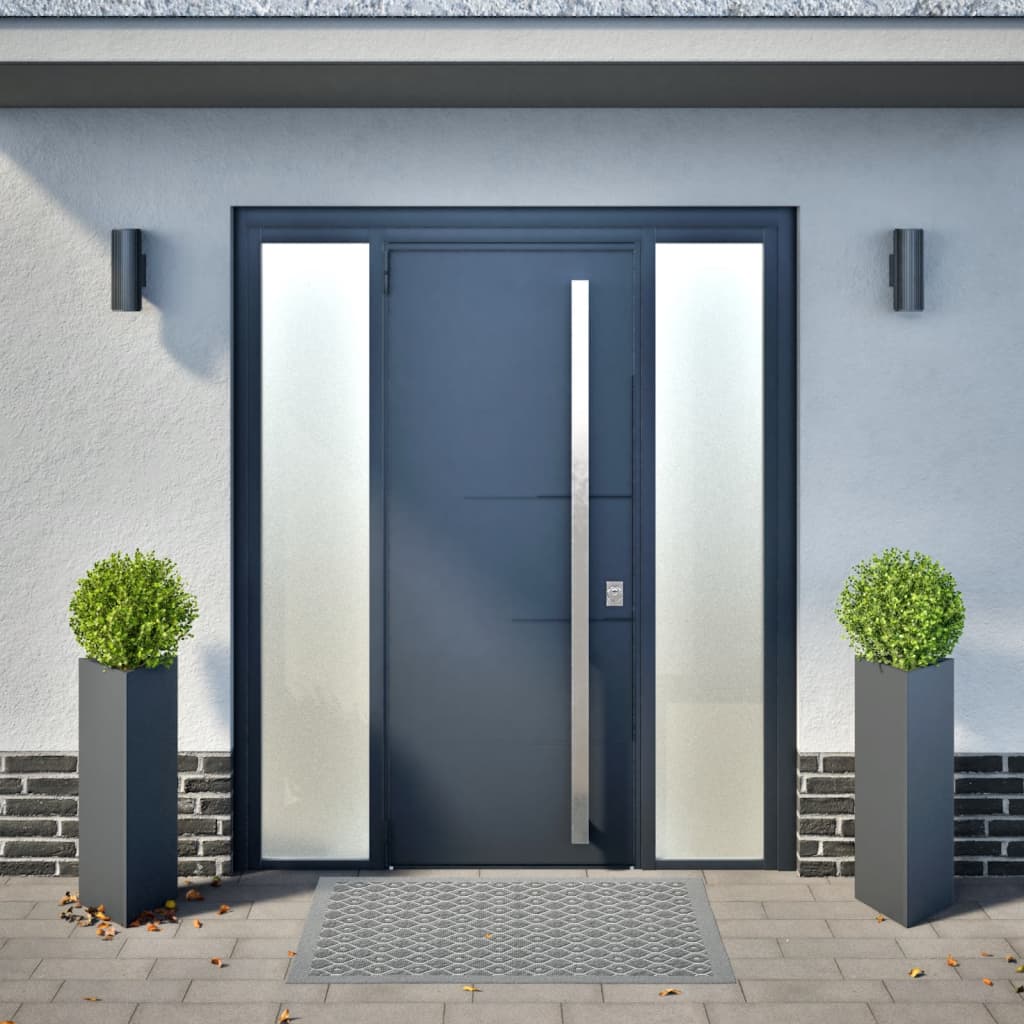 Plantenbakken Driehoek Staal Antracietkleurig 2