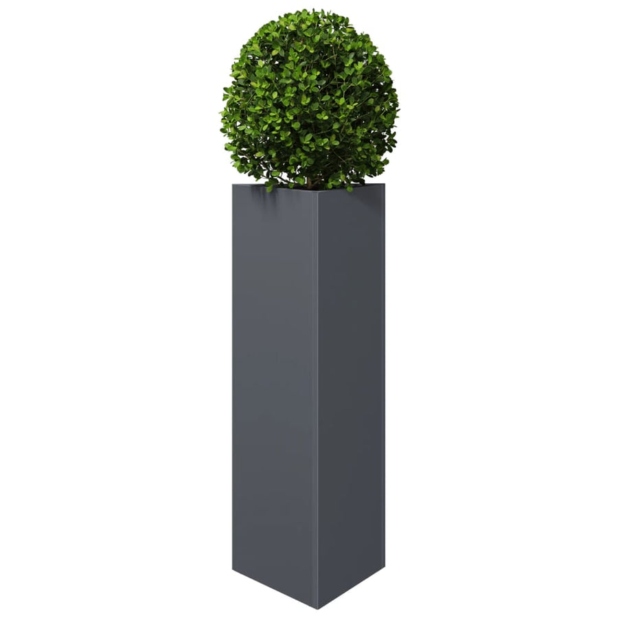 Plantenbakken Driehoek Staal Antracietkleurig 2