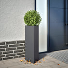 Triangular Steel Planters Anthracite 2