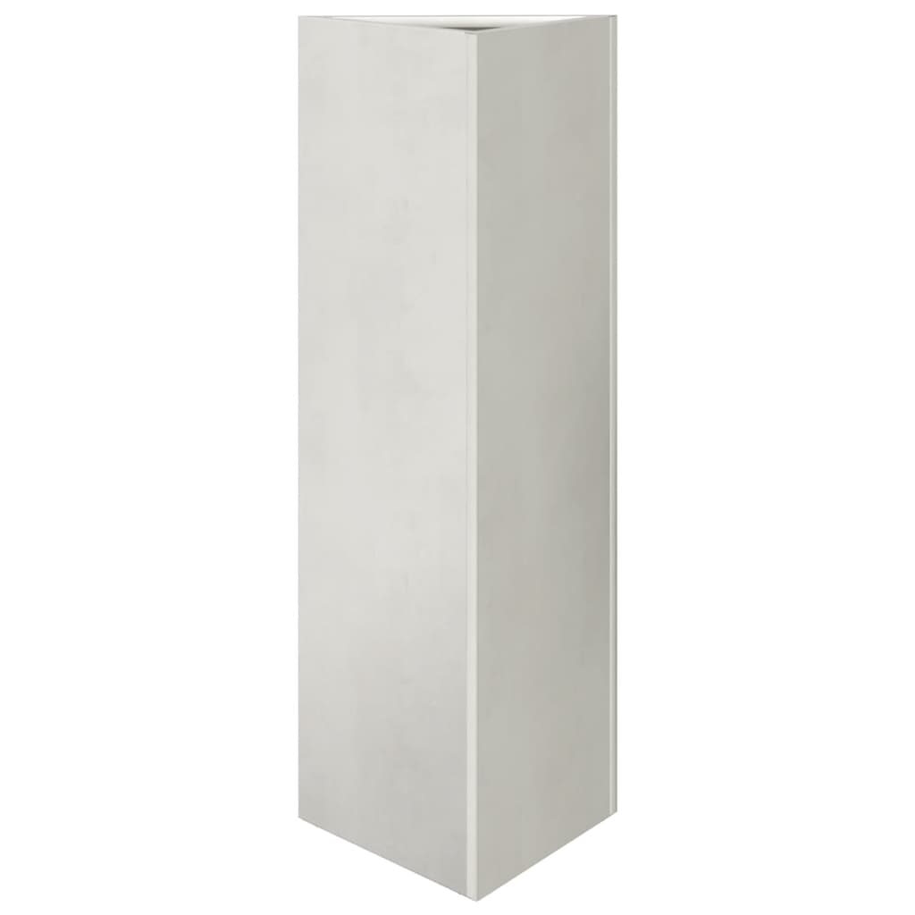 Plantenbakken 2 st driehoek 30x26x75 cm roestvrij staal