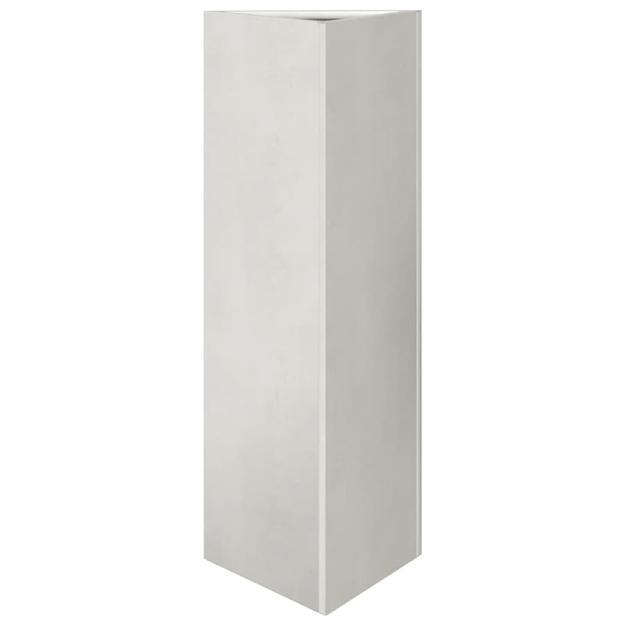 Plantenbakken 2 st driehoek 30x26x75 cm roestvrij staal