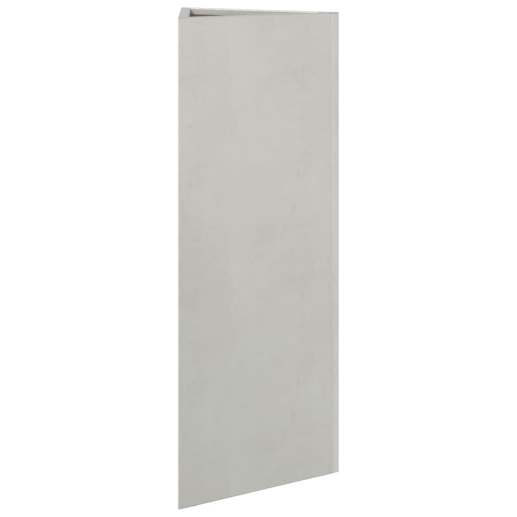 Plantenbakken 2 st driehoek 30x26x75 cm roestvrij staal