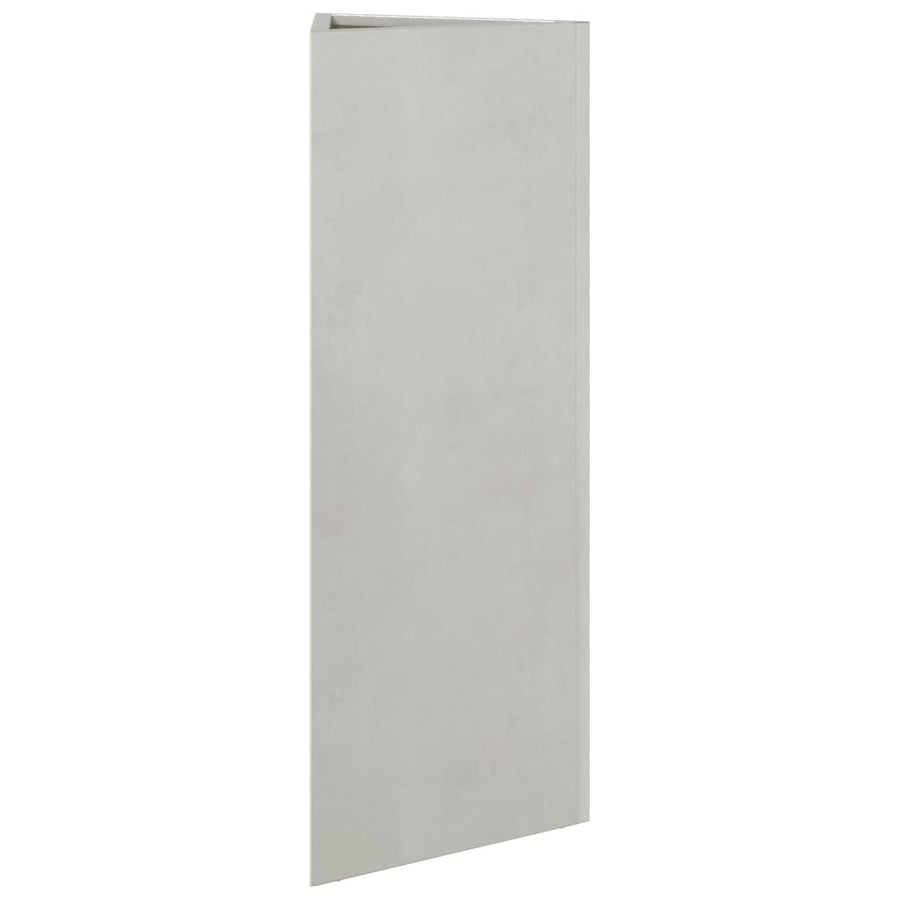 Plantenbakken 2 st driehoek 30x26x75 cm roestvrij staal