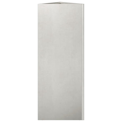 Plantenbakken 2 st driehoek 30x26x75 cm roestvrij staal