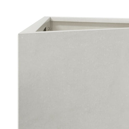 Plantenbakken 2 st driehoek 30x26x75 cm roestvrij staal