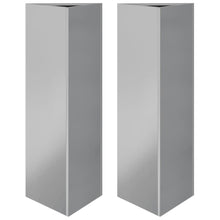 Plantenbakken 2 St Driehoek 30X26X75 Cm Gegalvaniseerd Staal
